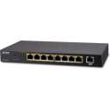 Planet GSD-908HP netwerk-switch Managed Gigabit Ethernet (10/100/1000) Zwart Power over Ethernet (PoE)