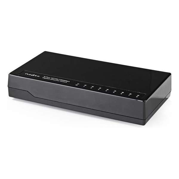 Nedis Gigabit Ethernet Switch met 8 poorten / zwart