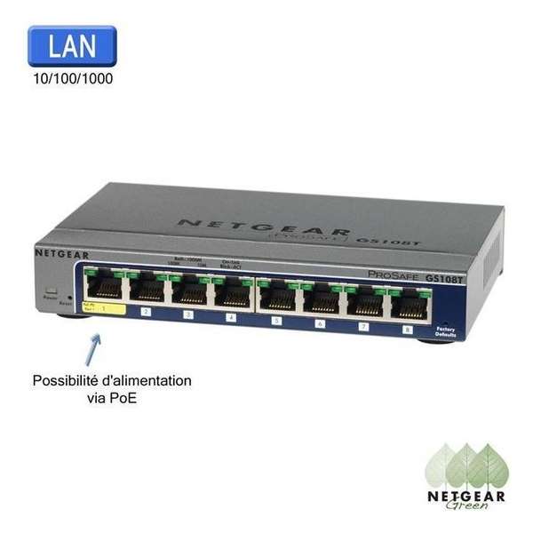 Netgear ProSAFE GS108T - Switch