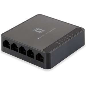 LevelOne GEU-0522 Gigabit Ethernet (10/100/1000) Zwart