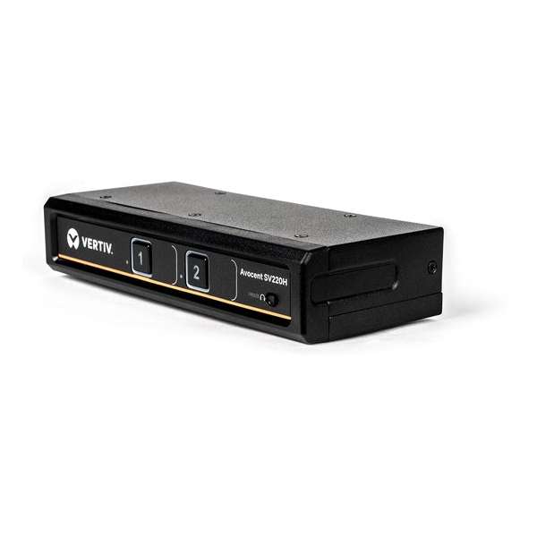 Vertiv Avocent SwitchView Desktop-KVM met 2 poorten, HDMI, audio, VK