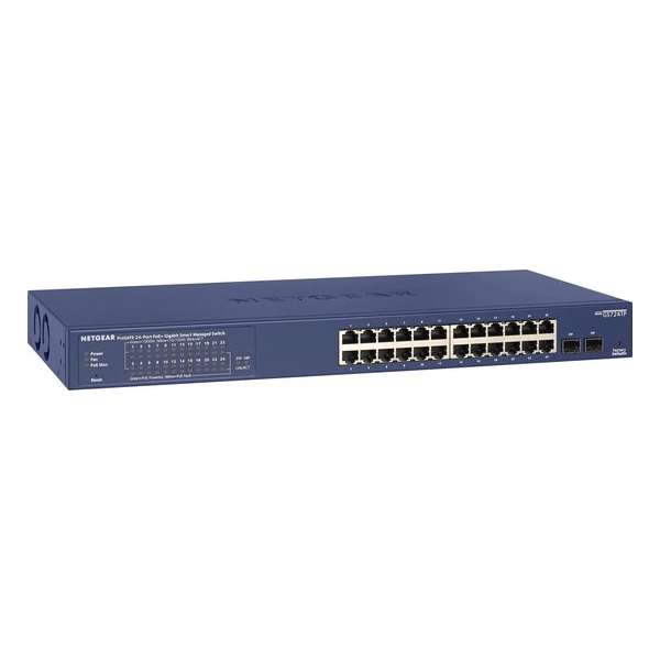 Netgear GS724TP Managed L2/L3/L4 Gigabit Ethernet (10/100/1000) Zwart, Grijs 1U Power over Ethernet (PoE)