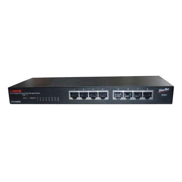 Switch Longshine 8x GE GS8408 Web Smart SNMP (Fanless)