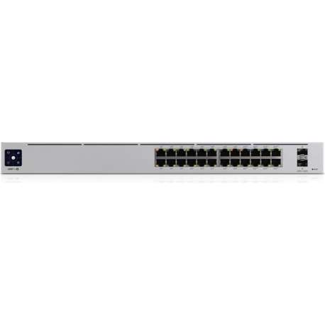 Ubiquiti Networks UniFi Pro 24-Port PoE Managed L2/L3 Gigabit Ethernet (10/100/1000) Zilver 1U Power over Ethernet (PoE)