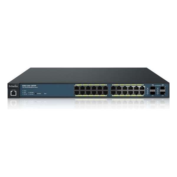 EnGenius EWS1200-28TFP netwerk-switch Managed L2/L3 Gigabit Ethernet (10/100/1000) Zwart 1U Power over Ethernet (PoE)