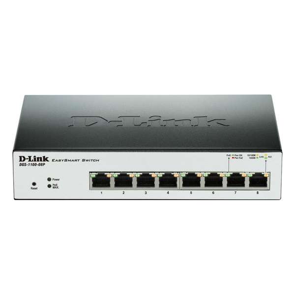 D-Link 8-Port Gigabit EasySmart Switch PoE