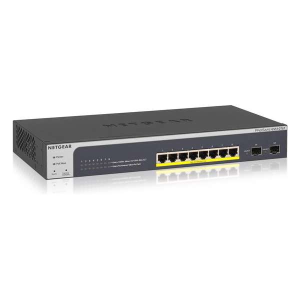 Netgear GS510TLP - Smart Managed - 10 poorten