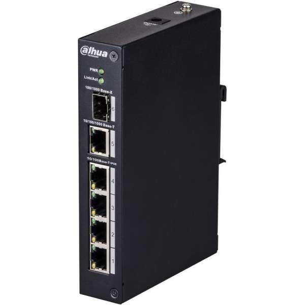 Dahua 4 Port PoE Switch, DH-PFS3106-4P-60 - 4x PoE - 60W