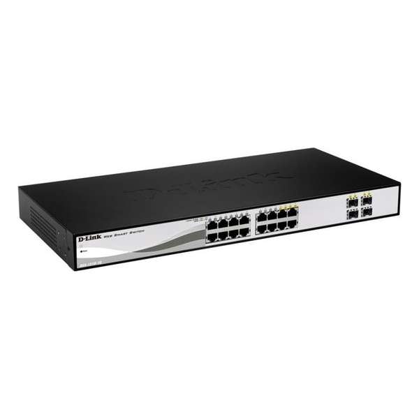 D-Link I 16-port Gigabit Smart + 4 SFP ports Switch