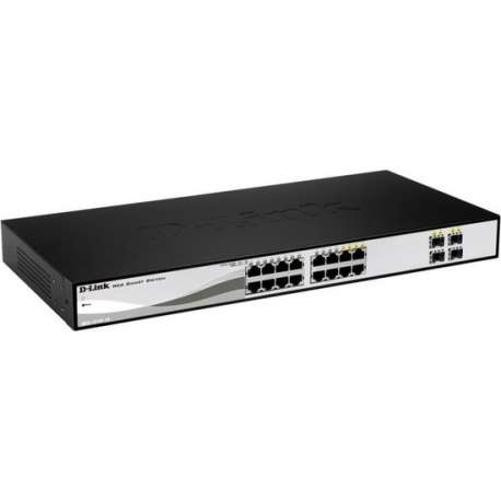 D-Link I 16-port Gigabit Smart + 4 SFP ports Switch