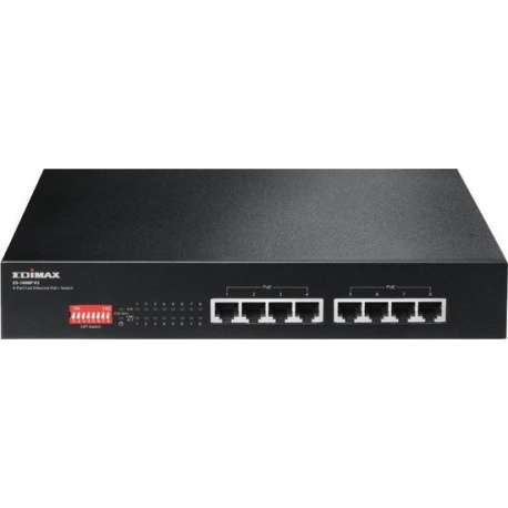 Edimax ES-1008P V2 netwerk-switch Fast Ethernet (10/100) Zwart Power over Ethernet (PoE)