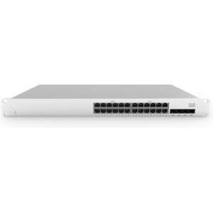 Cisco Meraki MS210-24P-HW netwerk-switch Managed Gigabit Ethernet (10/100/1000) Aluminium 1U Power over Ethernet (PoE)