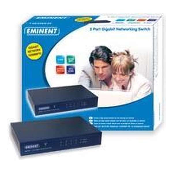 Eminent EM4440 5 Port Gigabit Networking Switch Onbeheerde netwerkswitch