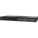 Cisco SG110-24 Unmanaged L2 Gigabit Ethernet (10/100/1000) Zwart