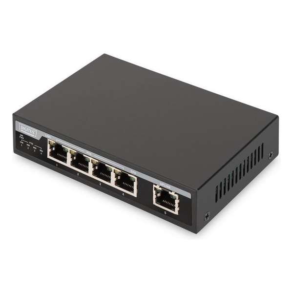 Digitus DN-95330 netwerk-switch Unmanaged Gigabit Ethernet (10/100/1000) Zwart Power over Ethernet (PoE)