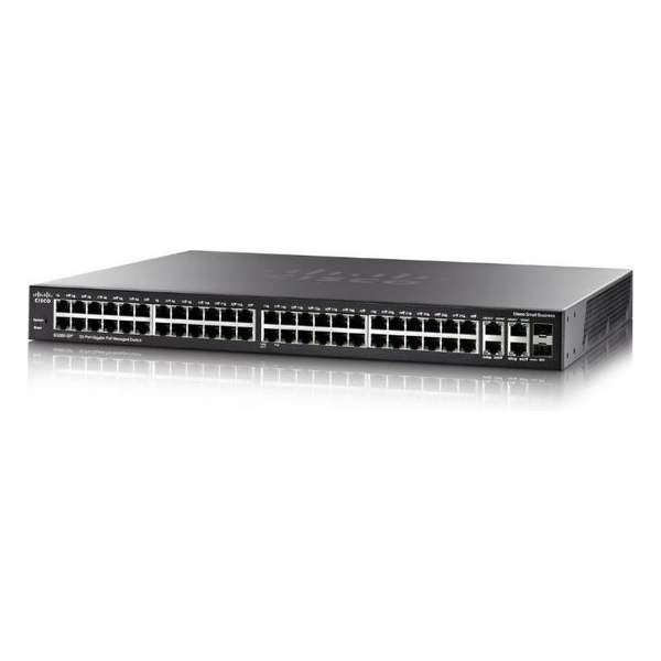 Cisco SG350-52 Managed L3 Gigabit Ethernet (10/100/1000) Zwart 1U