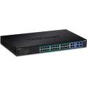 Trendnet TPE-5028WS netwerk-switch Managed Gigabit Ethernet (10/100/1000) Zwart 1U Power over Ethernet (PoE)