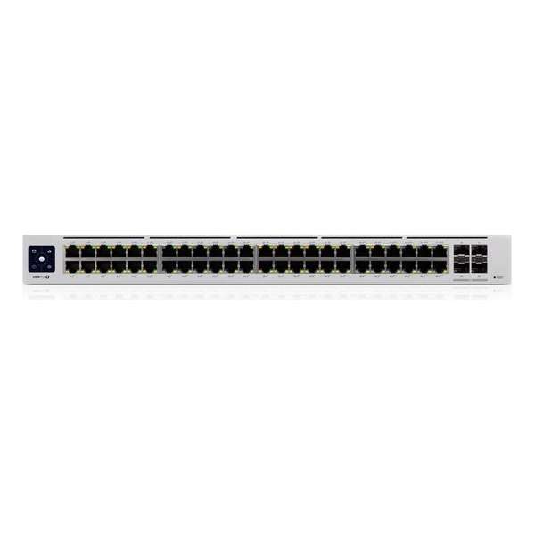 Ubiquiti Networks UniFi Pro 48-Port PoE Managed L2/L3 Gigabit Ethernet (10/100/1000) Zilver 1U Power over Ethernet (PoE)