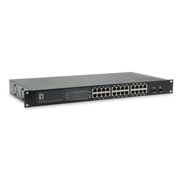 LevelOne GEP-2622W500 Unmanaged Gigabit Ethernet (10/100/1000) Zwart Power over Ethernet (PoE)