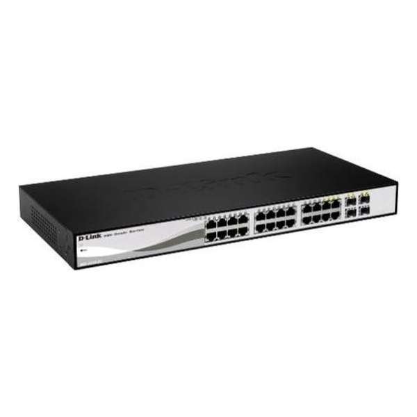 D-Link DGS-1210-26 netwerk-switch Managed L2 Gigabit Ethernet (10/100/1000) Zwart, Grijs 1U