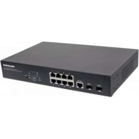 Intellinet 561167 Managed Gigabit Ethernet (10/100/1000) Power over Ethernet (PoE) Zwart netwerk-switch