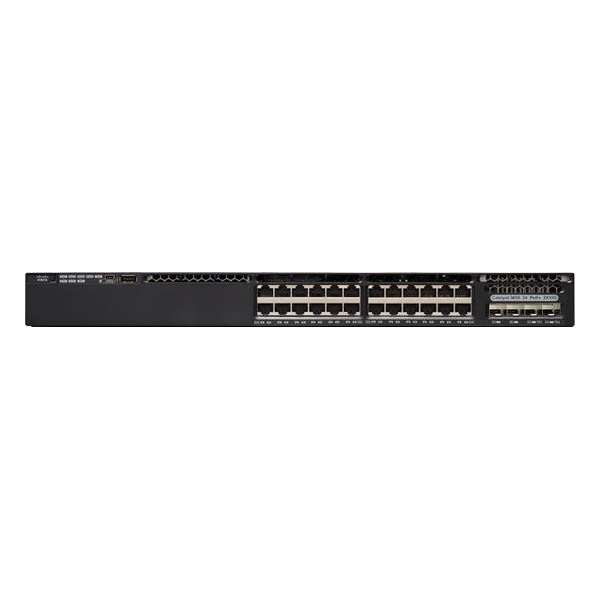 Cisco Catalyst WS-C3650-24PS-E netwerk-switch Managed L3 Gigabit Ethernet (10/100/1000) Zwart 1U Power over Ethernet (PoE)