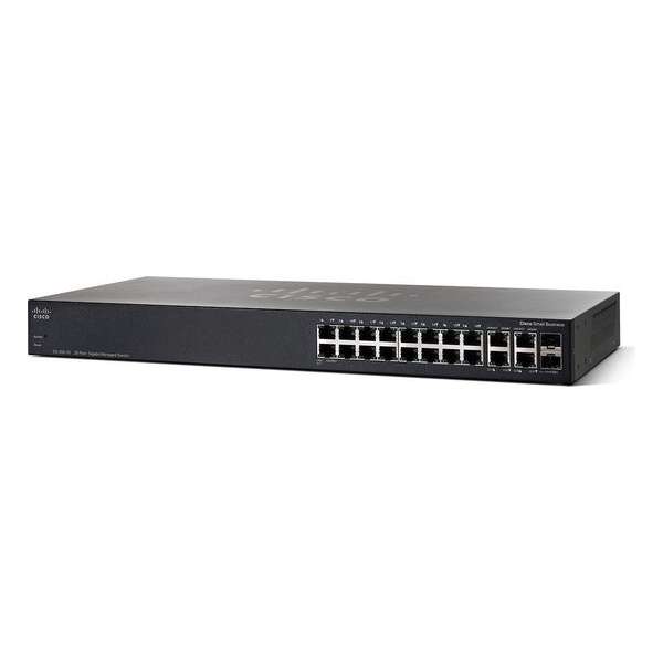 Cisco Small Business SG350-20 Managed L2/L3 Gigabit Ethernet (10/100/1000) Zwart 1U