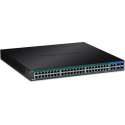 Trendnet TPE-5048WS netwerk-switch Managed Gigabit Ethernet (10/100/1000) Zwart 1U Power over Ethernet (PoE)