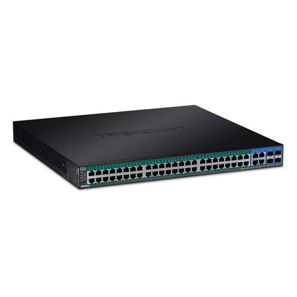 Trendnet TPE-5048WS netwerk-switch Managed Gigabit Ethernet (10/100/1000) Zwart 1U Power over Ethernet (PoE)