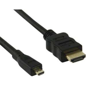 Valueline High Speed HDMI-kabel met ethernet HDMI-connector - HDMI micro-connector 1,50 m zwart