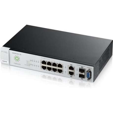 Zyxel NSW100-10 Managed L2 Gigabit Ethernet (10/100/1000) Zwart