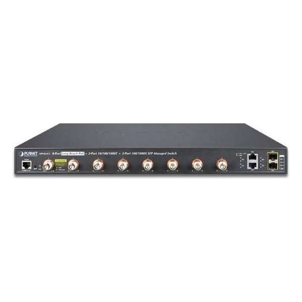 Planet LRP-822CS netwerk-switch Managed Zwart 1U Power over Ethernet (PoE)