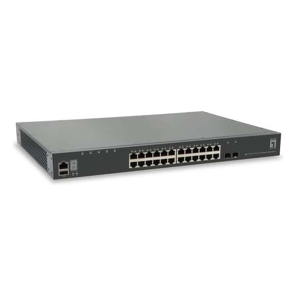 LevelOne GTL-2881 Managed L3 Gigabit Ethernet (10/100/1000) Grijs