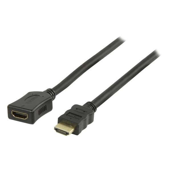 Valueline, Verlengkabel voor de High Speed HDMI Kabel met Ethernet HDMI connector - HDMI-input 3m (Zwart)