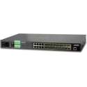 Planet MGSW-2411,4160F netwerk-switch Managed L2+ Gigabit Ethernet (10/100/1000) Zwart 1U Power over Ethernet (PoE)