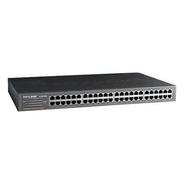 48 poorten, 19" TP-LINK netwerkswitch, 10/100 Mbps, RJ45, Auto MDI/MDIX