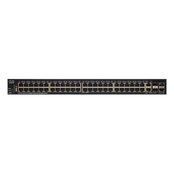 Cisco SG350X-48P Managed L3 Gigabit Ethernet (10/100/1000) Zwart 1U Power over Ethernet (PoE)