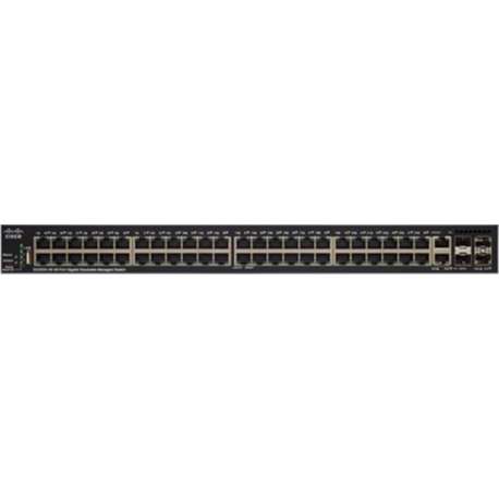 Cisco SG350X-48P Managed L3 Gigabit Ethernet (10/100/1000) Zwart 1U Power over Ethernet (PoE)