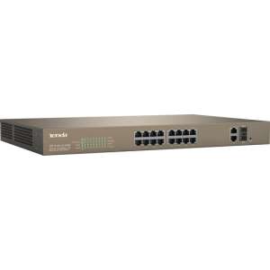 Tenda TEF1218P-16-250W netwerk-switch L2 Fast Ethernet (10/100) Grijs Power over Ethernet (PoE)