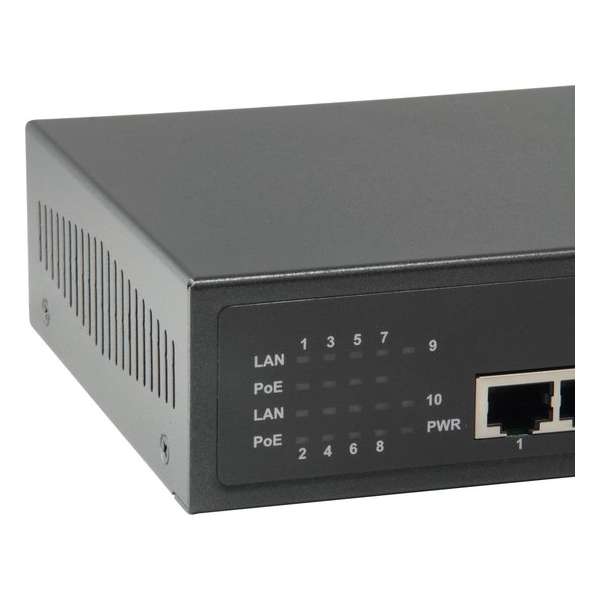 LevelOne GEP-1023W120 Gigabit Ethernet (10/100/1000) Zwart Power over Ethernet (PoE)