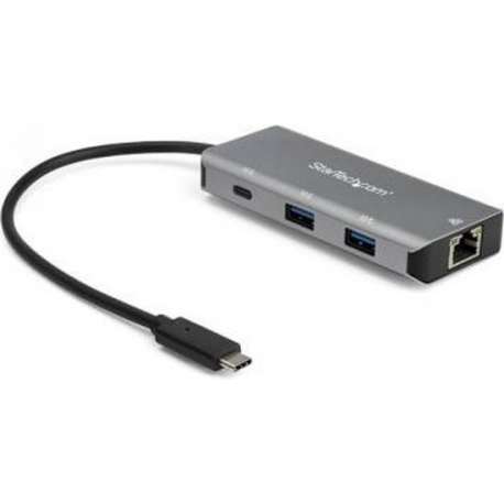 Hub USB-C a 3 porte con LAN - 2xA e 1xC