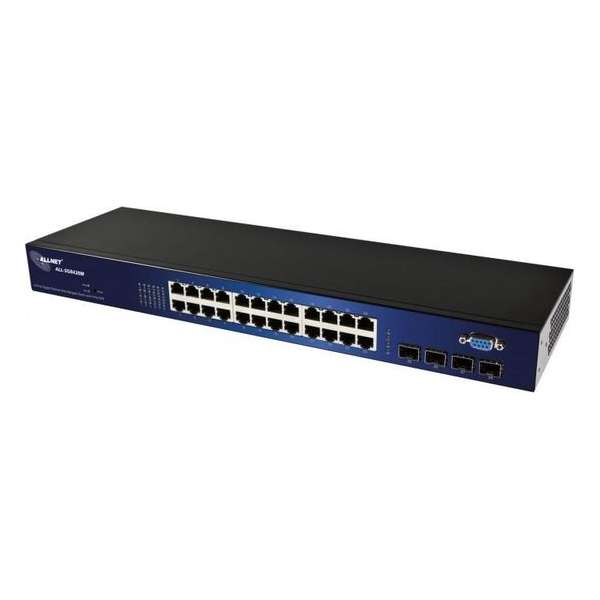 ALLNET 127211 Unmanaged L2 Gigabit Ethernet (10/100/1000) Zwart 19U