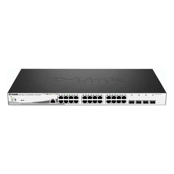 D-Link DGS-1210-28MP netwerk-switch Managed L2 Gigabit Ethernet (10/100/1000) Zwart, Grijs 1U Power over Ethernet (PoE)