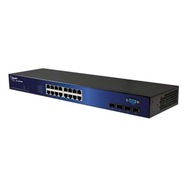 ALLNET ALL-SG8420M Managed L2 Gigabit Ethernet (10/100/1000) Zwart 19U