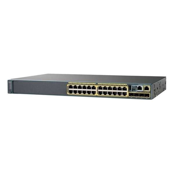 Cisco Catalyst 2960X-24PD-L - Switch - Managed - 24 x 10/100/1000 (PoE+) + 2 x 10 Gigabit SFP+ - desktop, rack-mountable - PoE+