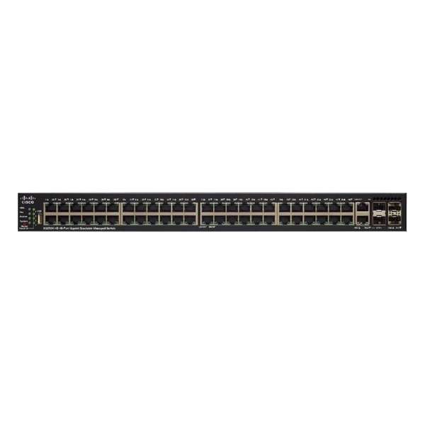 Cisco SG550X-48 Managed L3 Gigabit Ethernet (10/100/1000) Zwart, Grijs 1U