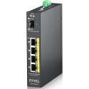 ZyXEL RGS100-5P Unmanaged L2 Gigabit Ethernet (10/100/1000) Black Power over Ethernet (PoE)