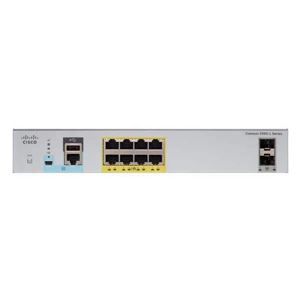 Cisco Catalyst 2960-L Managed L2 Gigabit Ethernet (10/100/1000) Grijs 1U Power over Ethernet (PoE)