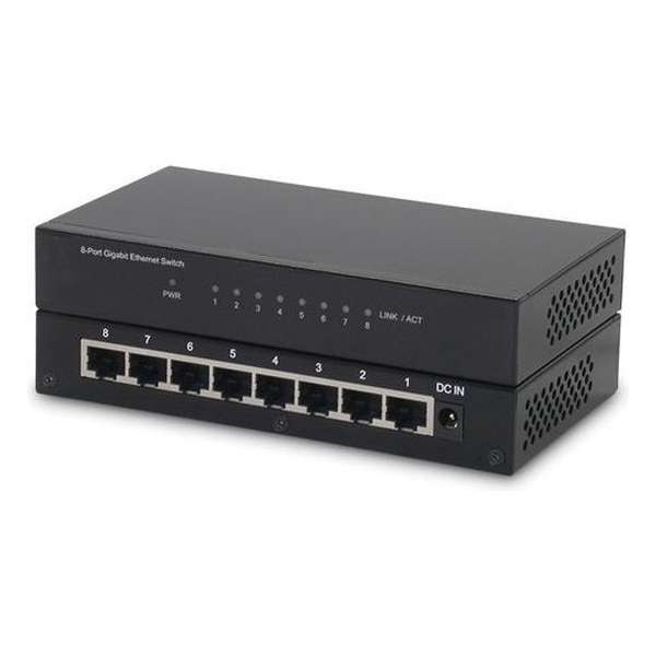 Secomp 21.14.3521 netwerk-switch Gigabit Ethernet (10/100/1000) Zwart