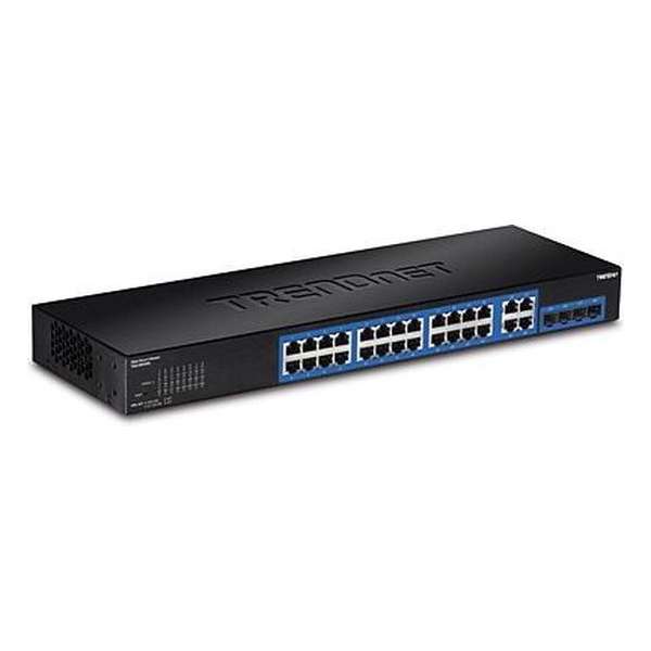 Trendnet TEG-284WS netwerk-switch Managed Gigabit Ethernet (10/100/1000) Zwart 1U